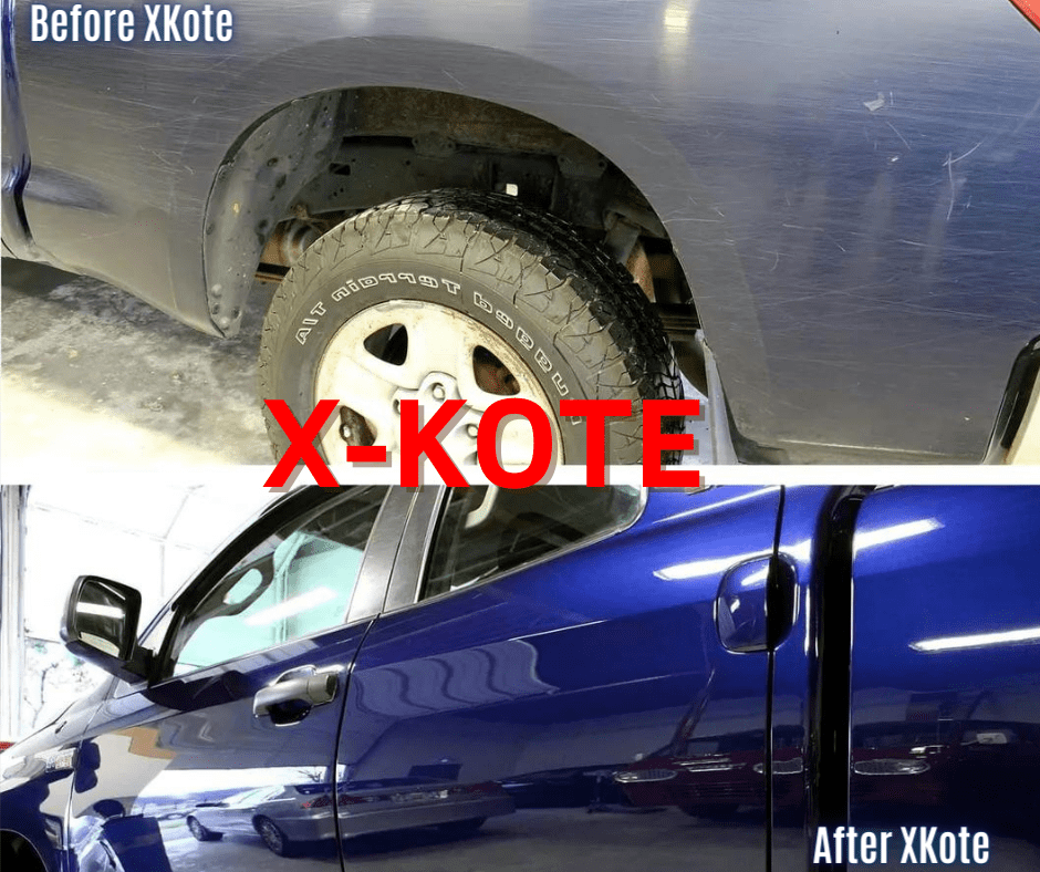 Blue Truck Before and After XKote